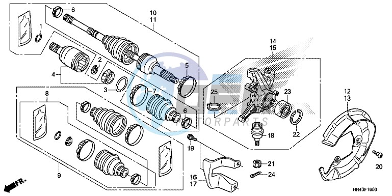 FRONT KNUCKLE/FRONT DRIVE SHAFT