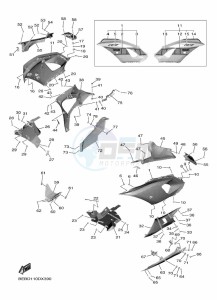 YZF690 YZF-R7 (BEBG) drawing COWLING 2