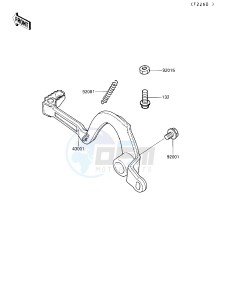 KX 250 G [KX250] (G1-G3) [KX250] drawing BRAKE PEDAL