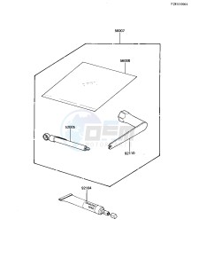 KX 250 B [KX250] (B1) [KX250] drawing OWNER TOOLS