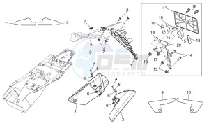 Shiver 750 drawing Rear body III