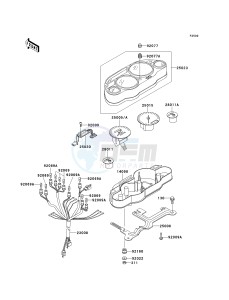 ZX 600 E [NINJA ZX-6] (E7-E9) [NINJA ZX-6] drawing METER-- S- -