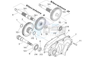 Scarabeo 125-150-200 (eng. Rotax) drawing Transmission