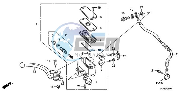 FRONT BRAKE MASTER CYLINDER