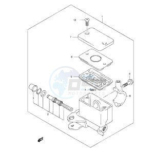 Inazuma 250 drawing FRONT MASTER CYLINDER