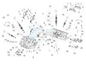 RSV4 1000 RR E4 ABS (EMEA) drawing Cylinder head - valves