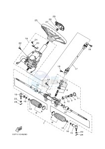 YXM700E YXM700PE YXM700PE (1XP4) drawing STEERING