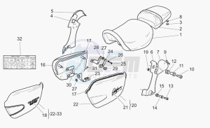 California 1100 Stone - Metal PI Special Sport/Al. PI drawing Saddle-central bod