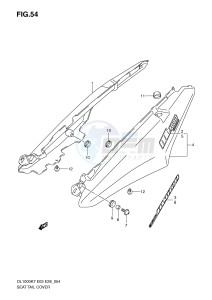 DL1000 (E3-E28) V-Strom drawing SEAT TAIL COVER