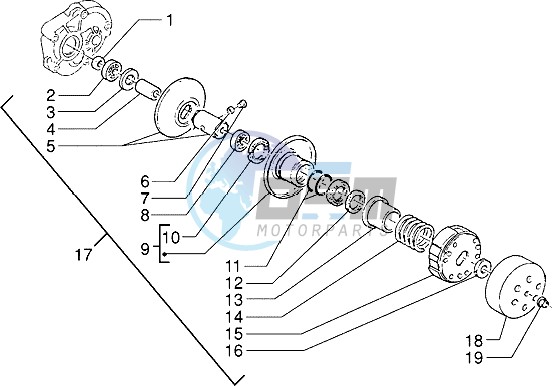 Driven pulley