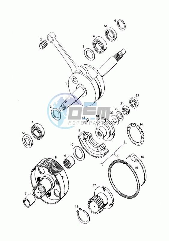 Crankshaft-clutch