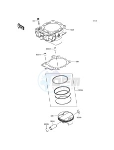 KX450F KX450HGF EU drawing Cylinder/Piston(s)