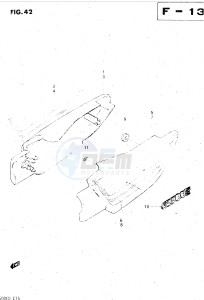 GS500E (Z-D) drawing FRAME COVER (MODEL D)