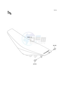 KX 125 L [KX125] (L3) [KX125] drawing SEAT