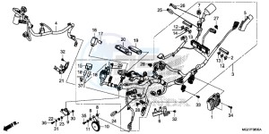 CB500XE CB500X ABS UK - (E) drawing WIRE HARNESS