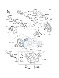 KLF 220 A [BAYOU 220] (A10-A14) [BAYOU 220] drawing DRIVE SHAFT_FINAL GEAR