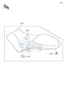 VERSYS 650 ABS KLE650FHFA XX (EU ME A(FRICA) drawing Seat