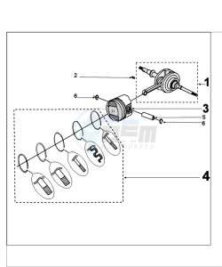 KISBEE 4TA OY drawing CRANKSHAFT AND PISTON