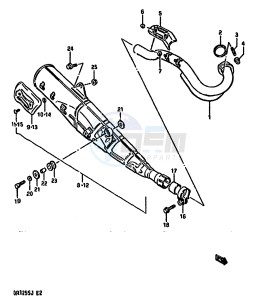 DR125S (F-H-J) drawing MUFFLER