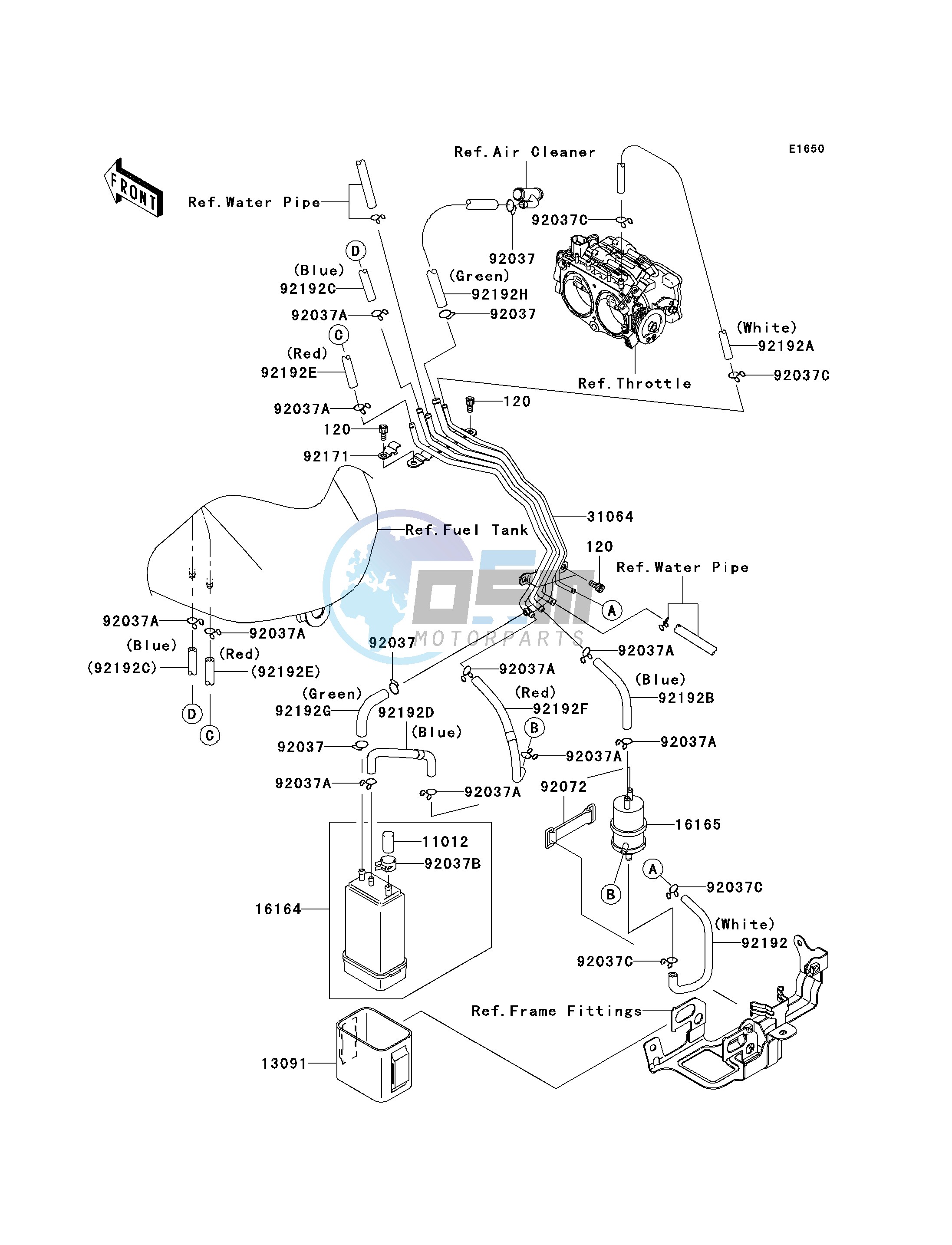 FUEL EVAPORATIVE SYSTEM-- CA- -