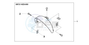 VT600CD drawing HEAD LIGHT VISOR