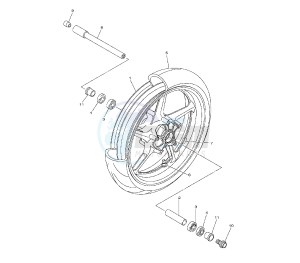 YZF R1 1000 drawing FRONT WHEEL