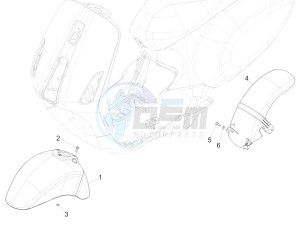 SPRINT 150 4T 3V IE NOABS E3 (APAC) drawing Wheel housing - Mudguard