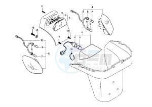 X9 EVOLUTION 500 drawing Tail lamp