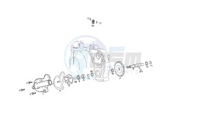 SENDA HYP DRD EVO LIMITED EDITION - 50 CC EU2 drawing WATER PUMP