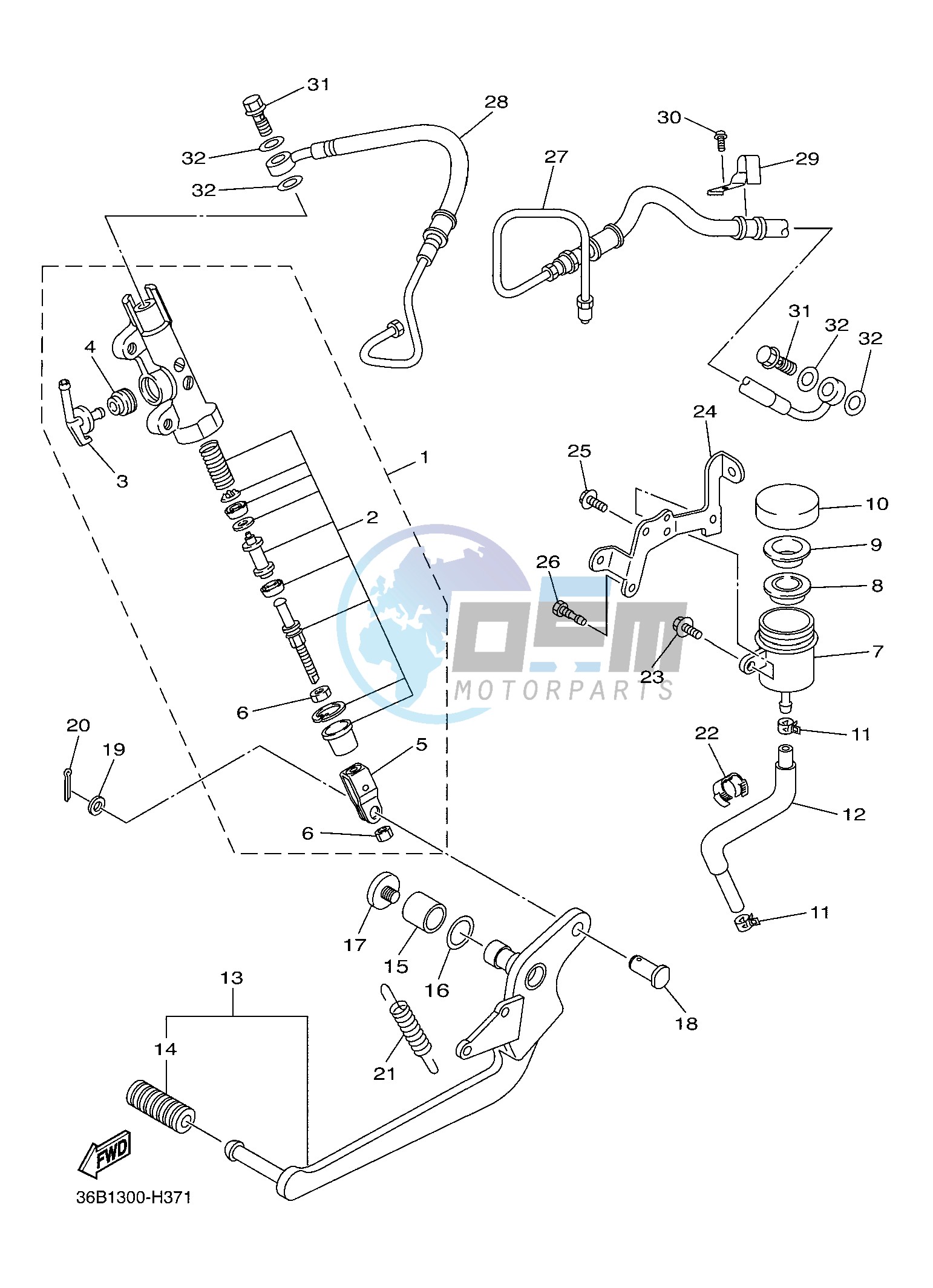 REAR MASTER CYLINDER