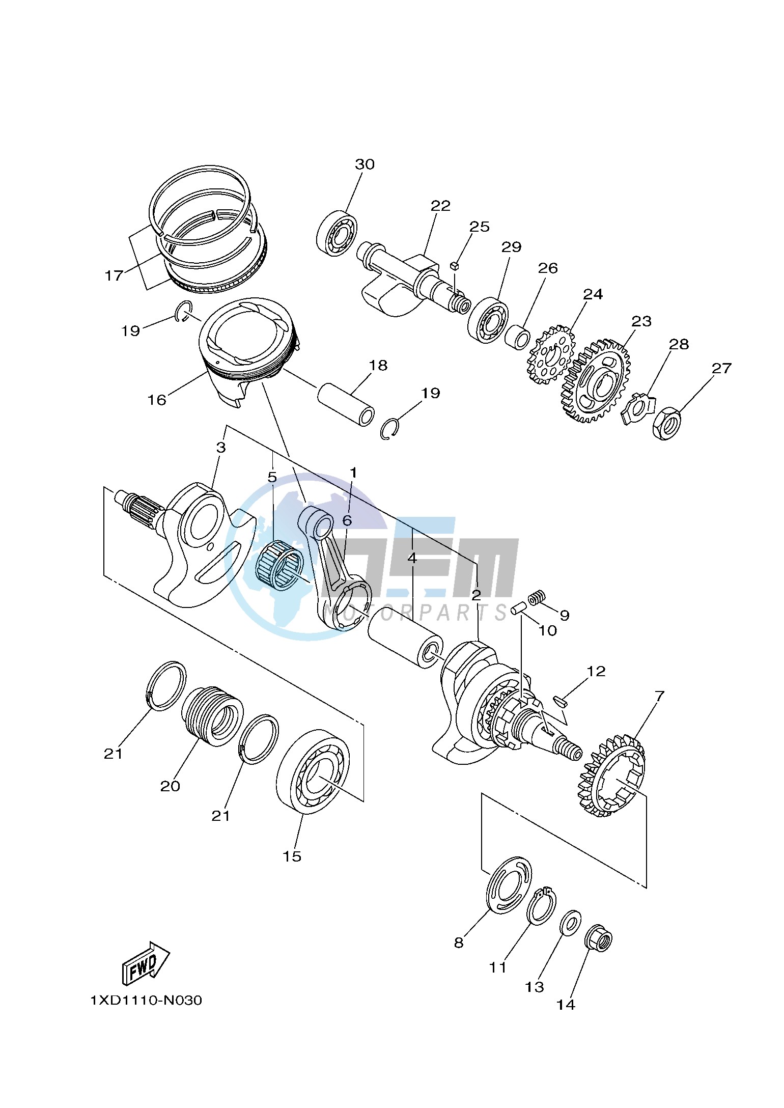 CRANKSHAFT & PISTON