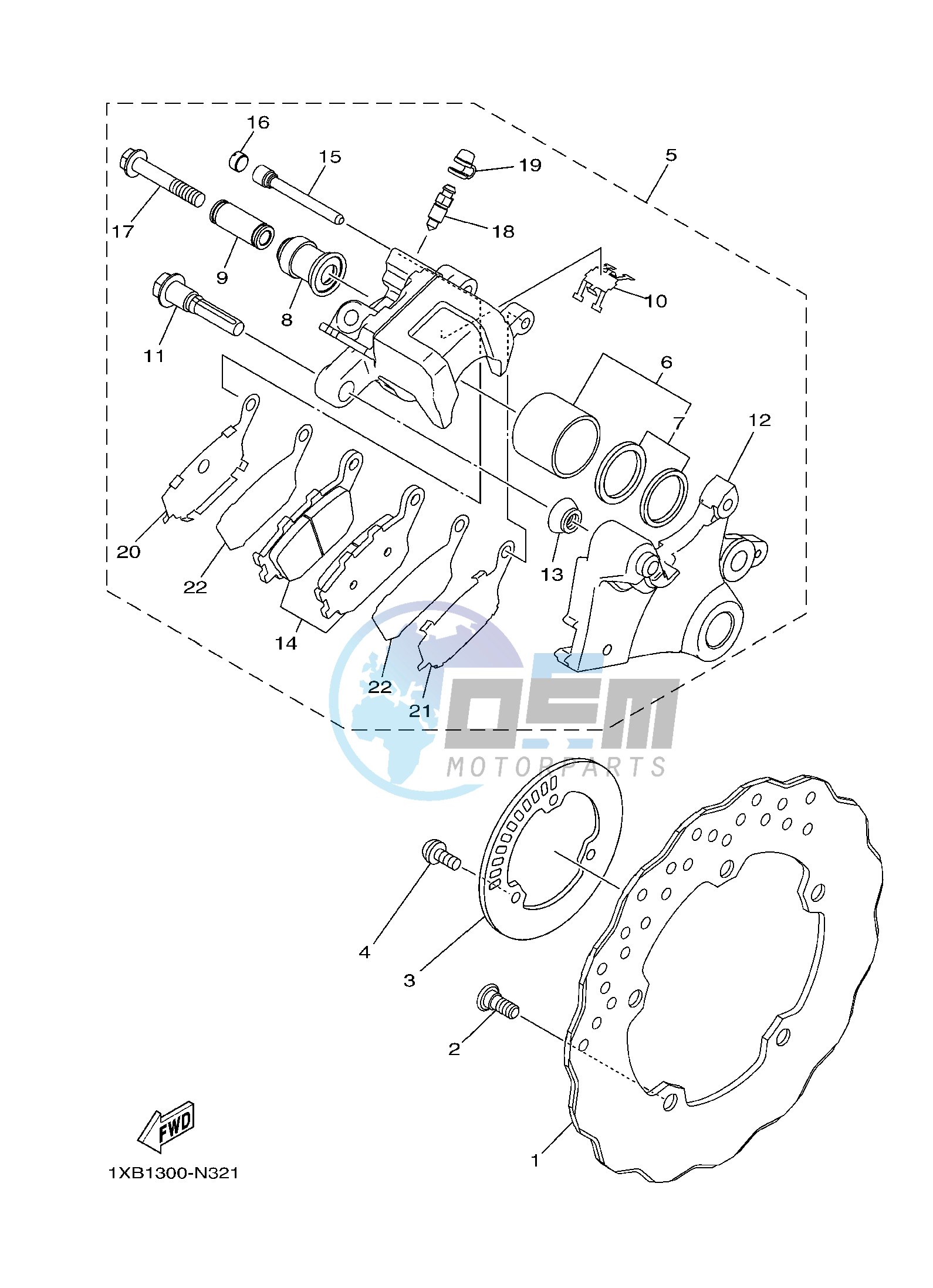 REAR BRAKE CALIPER