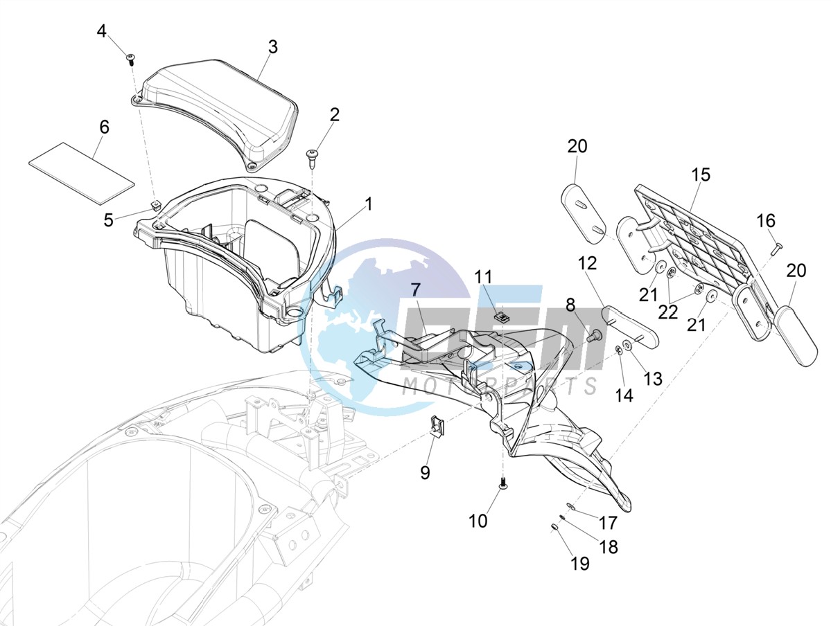 Rear cover - Splash guard