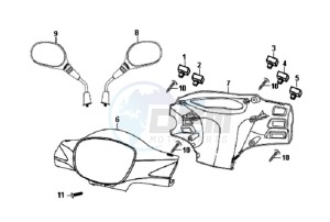 FIDDLE II 50 25KMH NEW ENGINE drawing HANDLE PIPE HANDLE COVER