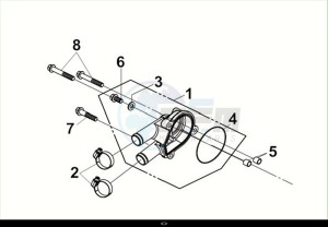 MAXSYM 400I (LZ40W1Z1-EU) (M2) drawing WATER PUMP COVER