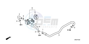 CB600F9 UK - (E / MKH) drawing AIR INJECTION CONTROL VALVE