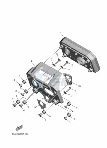 TRACER 9 GT+ MTT890D-K (BLG1) drawing METER