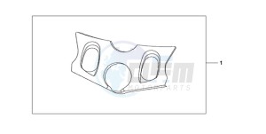 CBF1000S9 France - (F / ABS CMF) drawing TOP BRIDGE COVER