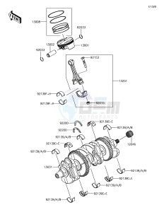 NINJA ZX-10R ZX1000SHFA XX (EU ME A(FRICA) drawing Crankshaft/Piston(s)