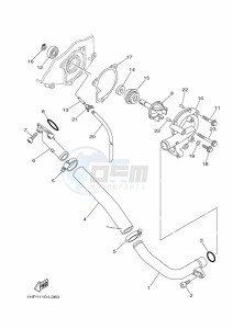 YFM700FWBD KODIAK 700 EPS (BGFD) drawing WATER PUMP