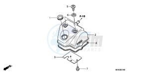 CRF450RB drawing CYLINDER HEAD COVER