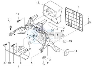 Fly 50 2t (25 kmh) (B-NL) drawing Rear cover - Splash guard