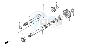 TRX350FM RANCHER 4X4S drawing FINAL SHAFT