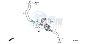 CBR1000RA9 France - (F / ABS CMF) drawing AIR INJECTION CONTROL VALVE