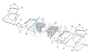 RSV 2 1000 drawing Central body - Upper fairings