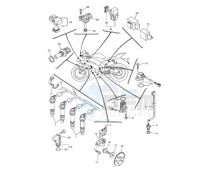 YZF R6 600 drawing ELECTRICAL DEVICES