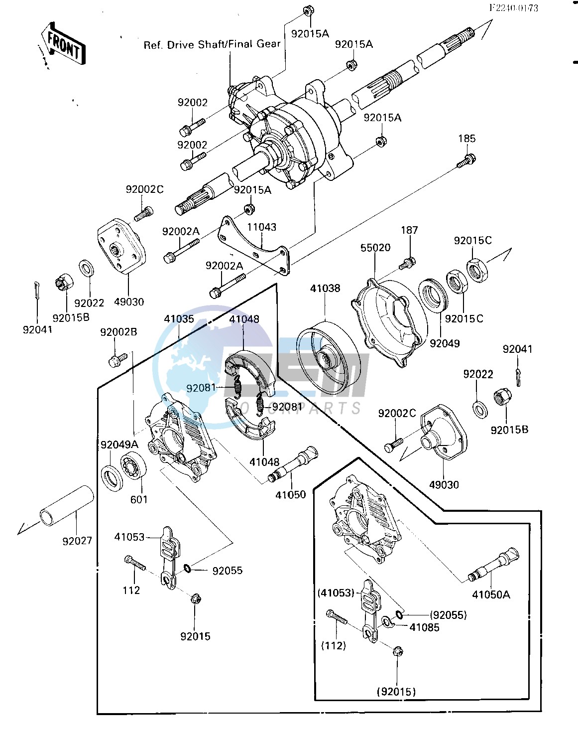 REAR HUB_BRAKE -- -F_NO.012886- -