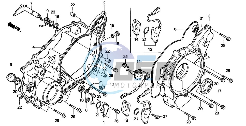 REAR CRANKCASE COVER