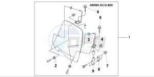 SGX50S drawing WINDSHIELD SGX50 SKY