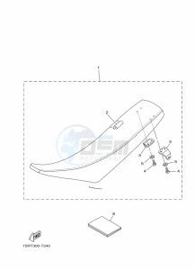 YZ125 (B0V6) drawing SEAT